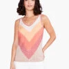 Sun Ray Crochet Tank ORANGE MULTI -Apparel Sale Shop S231122ORMPRODUCT 01