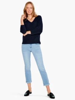 Relaxed Shaker Knit Sweater DARK INDIGO -Apparel Sale Shop S231123DIDPRODUCT 04