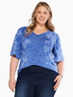 Coastline Coral Sweater BLUE MULTI