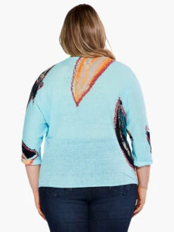Grove Sweater AQUA MULTI -Apparel Sale Shop S231132WAQLPRODUCT 03
