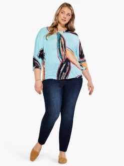 Grove Sweater AQUA MULTI -Apparel Sale Shop S231132WAQLPRODUCT 04