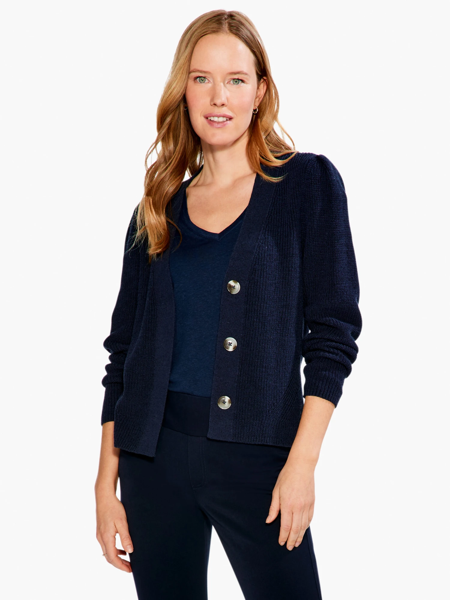 Shaker Knit Cardigan DARK INDIGO 3 Shaker Knit Cardigan DARK INDIGO