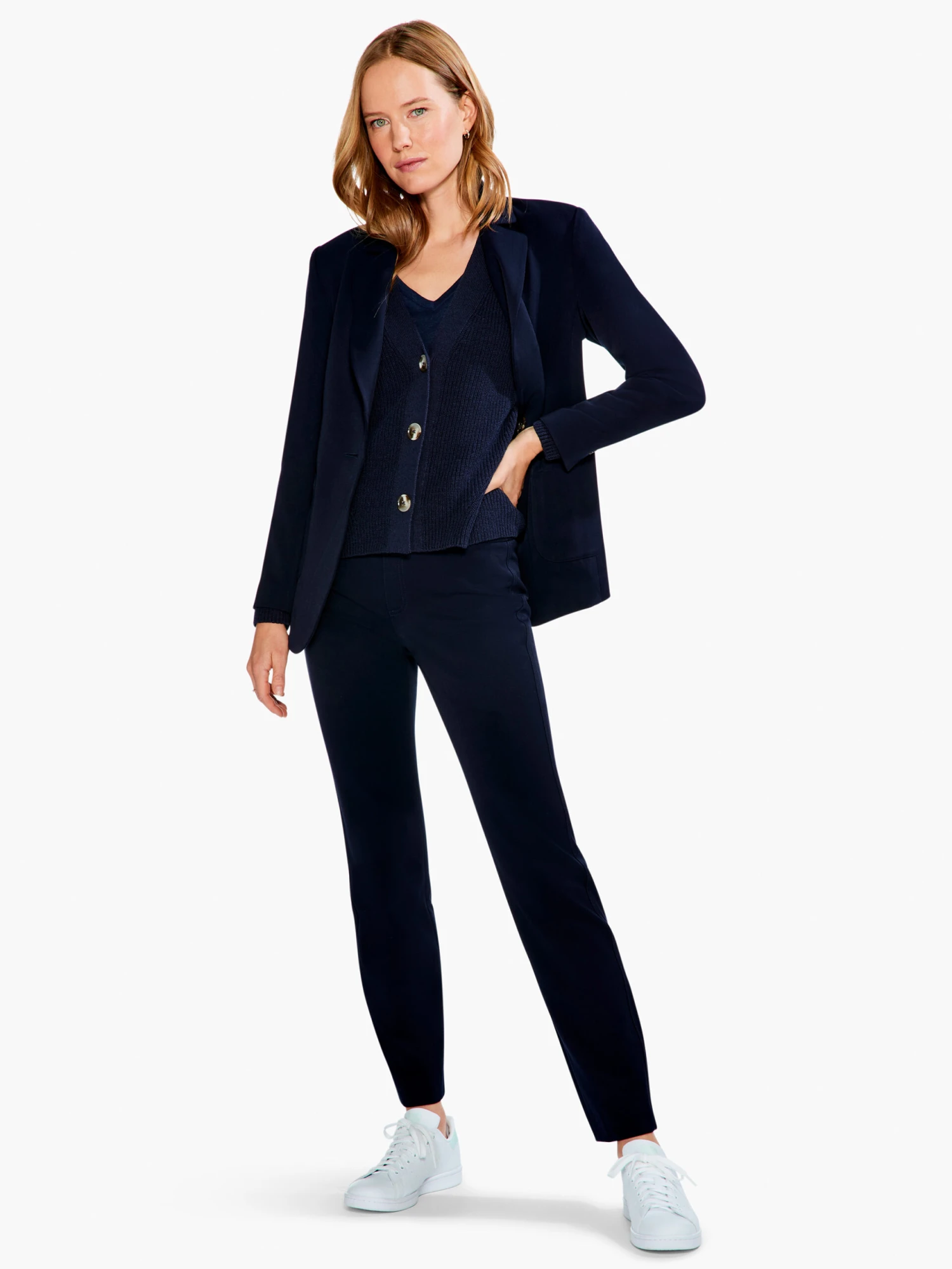 Shaker Knit Cardigan DARK INDIGO 6 Shaker Knit Cardigan DARK INDIGO - Image 4