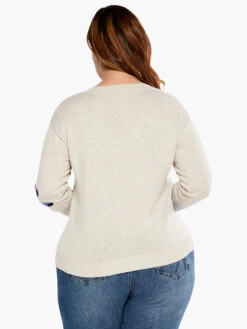 Blooming Short V Sweater NEUTRAL MULTI 8 Blooming Short V Sweater NEUTRAL MULTI -Apparel Sale Shop S231137WNUMPRODUCT 03