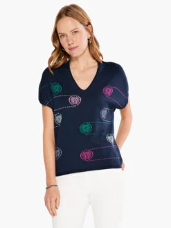 Color Spun Sweater INDIGO MULTI