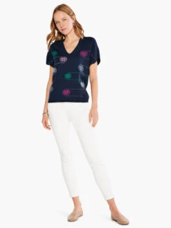 Color Spun Sweater INDIGO MULTI -Apparel Sale Shop S231142IMIPRODUCT 04