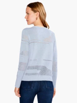 Placed Pointelle Sweater -Apparel Sale Shop S231148BGCPRODUCT 03