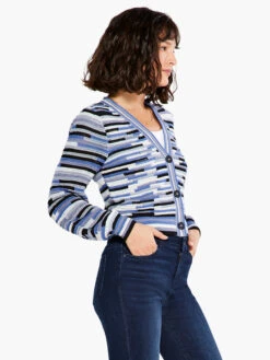 Crochet Blues Cardigan BLUE MULTI -Apparel Sale Shop S231157BLTPRODUCT 02