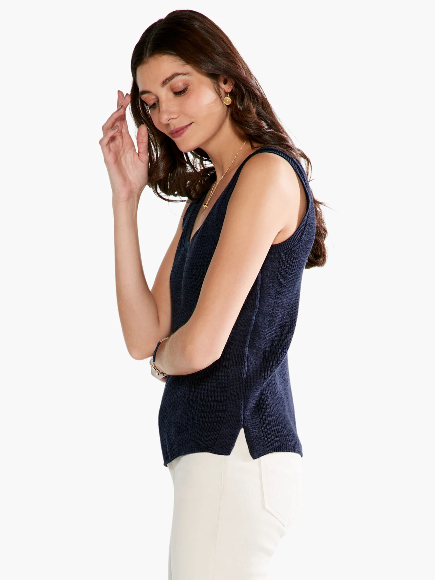 Shaker Knit Tank DARK INDIGO 4 Shaker Knit Tank DARK INDIGO - Image 2