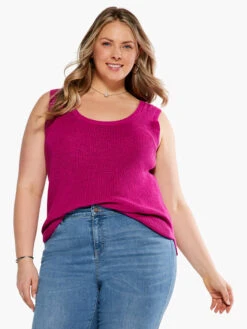 Shaker Knit Tank ORCHID PETAL