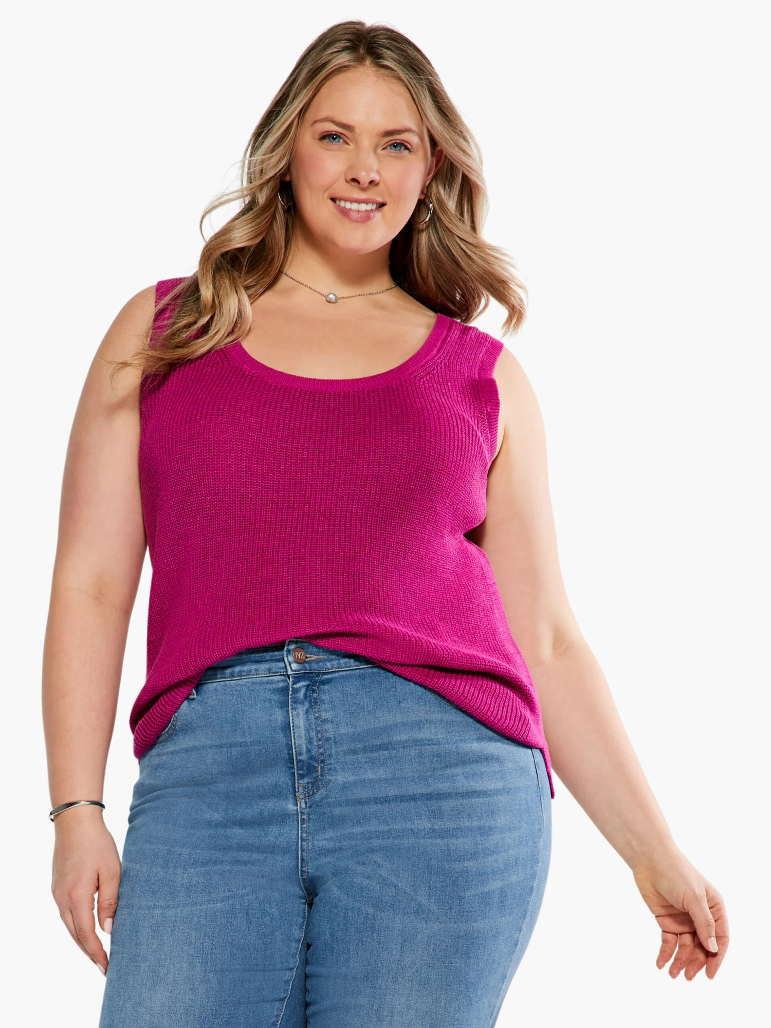 Shaker Knit Tank ORCHID PETAL 3 Shaker Knit Tank ORCHID PETAL