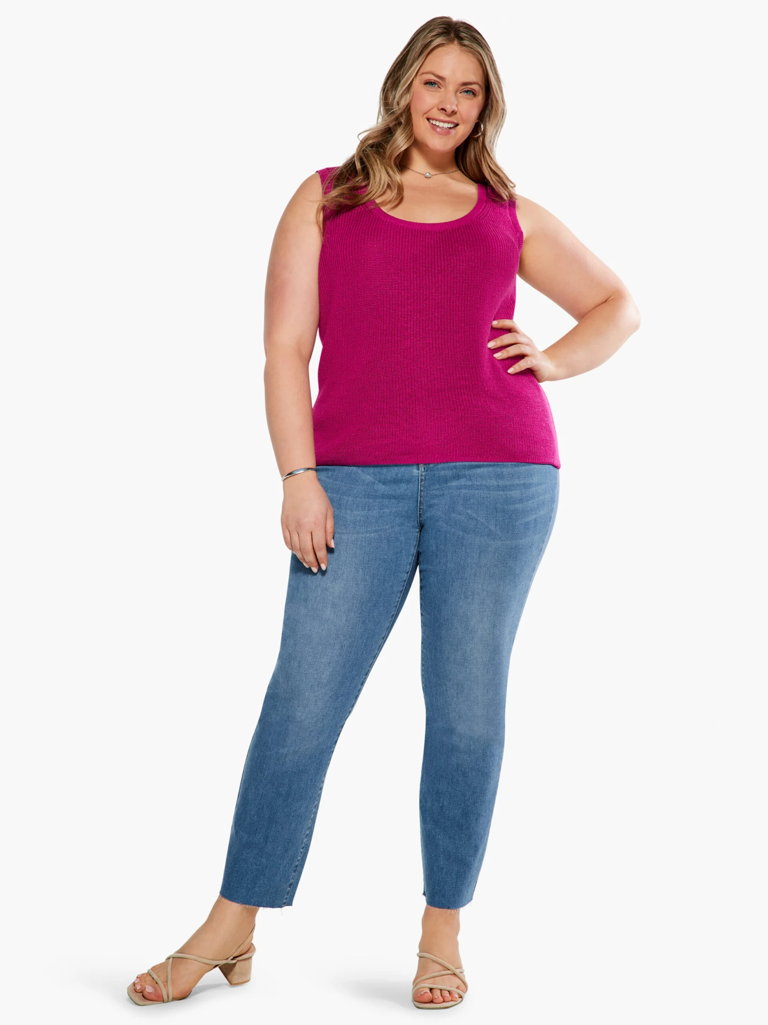 Shaker Knit Tank ORCHID PETAL 6 Shaker Knit Tank ORCHID PETAL - Image 4