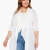 Featherweight Drape Cardigan PAPER WHITE