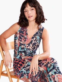 Batik Stamp Dress INDIGO MULTI -Apparel Sale Shop S231251IMIPRODUCT 06