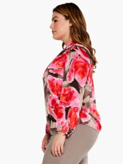 Rosy Outlook Top PINK MULTI -Apparel Sale Shop S231603WPKMPRODUCT 02