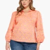 Swan Rays Top ORANGE MULTI -Apparel Sale Shop S231610WORMPRODUCT 01