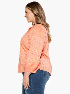 Swan Rays Top ORANGE MULTI -Apparel Sale Shop S231610WORMPRODUCT 02