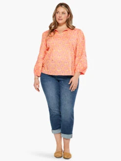 Swan Rays Top ORANGE MULTI -Apparel Sale Shop S231610WORMPRODUCT 04