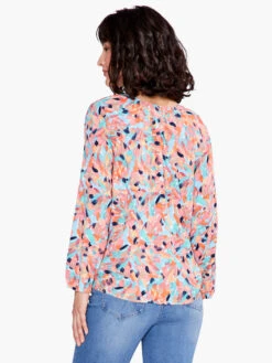 Punchy Petals Top ORANGE MULTI -Apparel Sale Shop S231620ORMPRODUCT 03