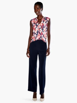 Floral Ikat Live In Tank BLUE MULTI -Apparel Sale Shop S231624BLTPRODUCT 04