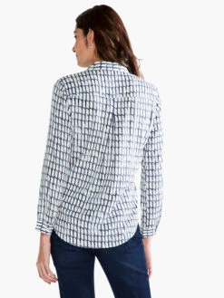 Lattice Live In Shirt BLUE MULTI -Apparel Sale Shop S231628BLTPRODUCT 03