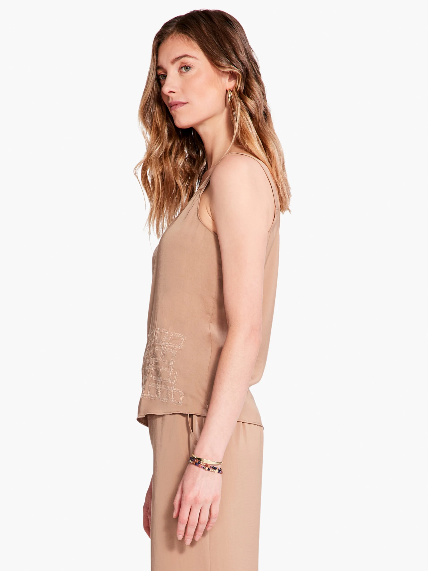 Soft Drape Squares Tank MOCHACHINO 4 Soft Drape Squares Tank MOCHACHINO - Image 2