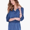 Soft Drape Town Shirt DEEP OCEAN -Apparel Sale Shop S231632DPOPRODUCT 01