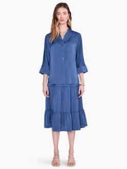 Soft Drape Town Shirt DEEP OCEAN -Apparel Sale Shop S231632DPOPRODUCT 04