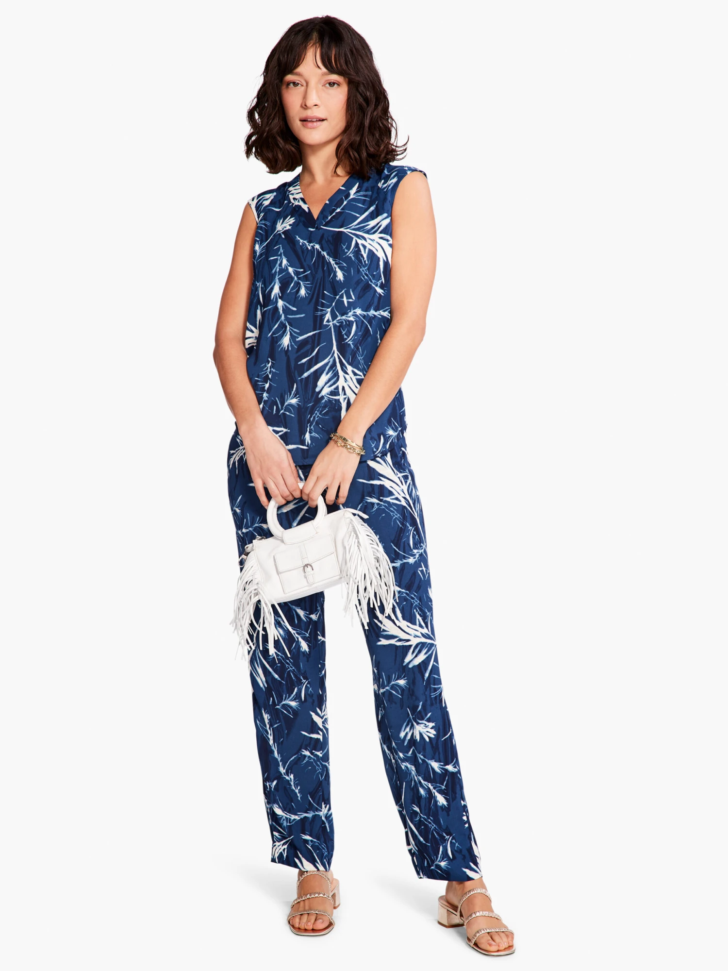 Vintage Botanical Tank BLUE MULTI 6 Vintage Botanical Tank BLUE MULTI - Image 4