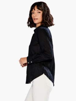 Crinkle Shirt BLACK ONYX -Apparel Sale Shop S231636BLXPRODUCT 02