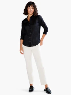 Crinkle Shirt BLACK ONYX -Apparel Sale Shop S231636BLXPRODUCT 04