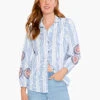 Embroidered Skies Shirt BLUE MULTI -Apparel Sale Shop S231638BLTPRODUCT 01