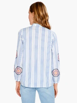 Embroidered Skies Shirt BLUE MULTI -Apparel Sale Shop S231638BLTPRODUCT 03