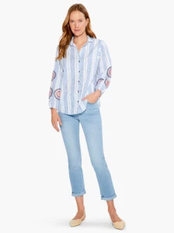 Embroidered Skies Shirt BLUE MULTI -Apparel Sale Shop S231638BLTPRODUCT 04