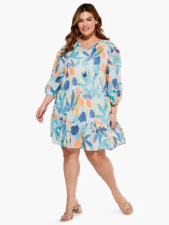 Citrus Grove Dress BLUE MULTI -Apparel Sale Shop S231912WBLTPRODUCT 04