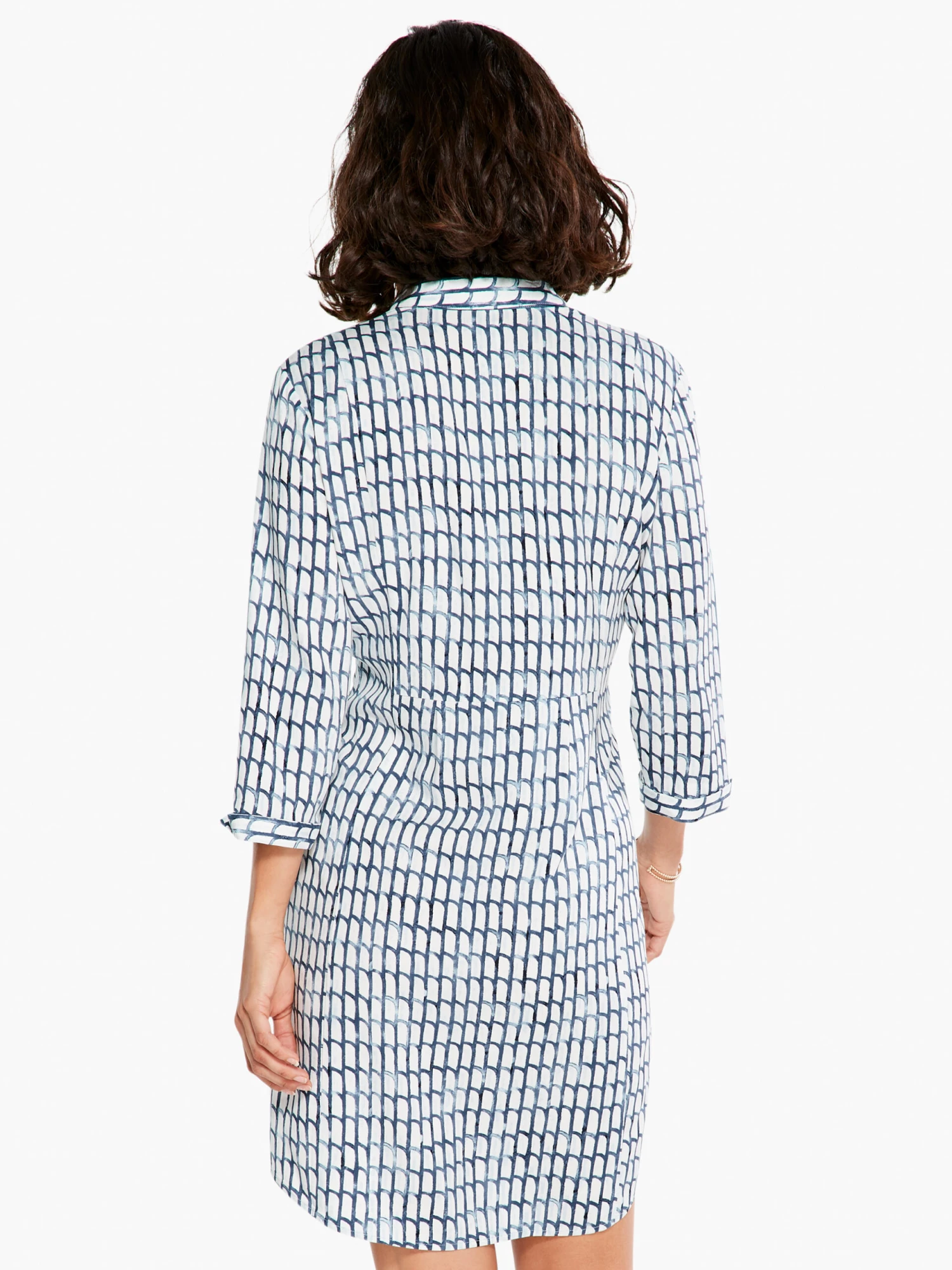 Lattice Live In Dress BLUE MULTI 5 Lattice Live In Dress BLUE MULTI - Image 3