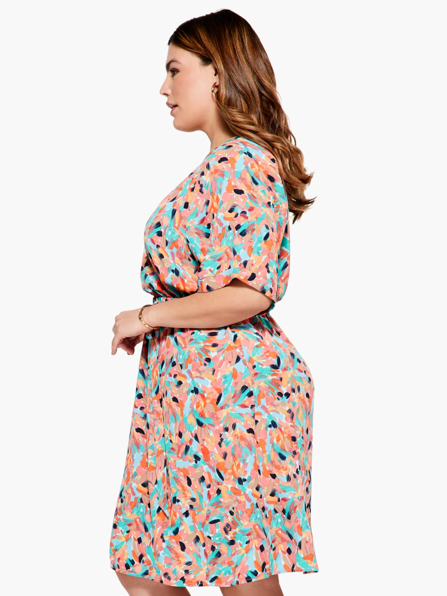 Punchy Petals Dress ORANGE MULTI 4 Punchy Petals Dress ORANGE MULTI - Image 2