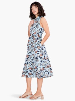 Sky Blooms Shirt Dress AQUA MULTI -Apparel Sale Shop S231920AQLPRODUCT 02