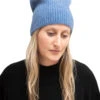Meg Cohen - Cashmere Solid Ski Hat BLUE -Apparel Sale Shop SHBLUPRODUCT 01