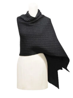 Meg Cohen - Stole Cashmere Scarf CHARCOAL