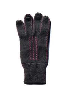Meg Cohen - Cashmere Stitch Gloves CHARCOAL MULTI
