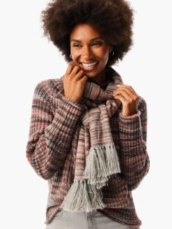 Spacedye Fringe Scarf NATURAL MIX