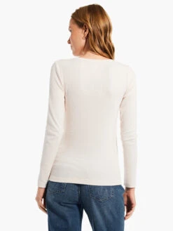 Perfect Knit Rib Long Sleeve V Neck SHELL -Apparel Sale Shop W231032SHLPRODUCT 03
