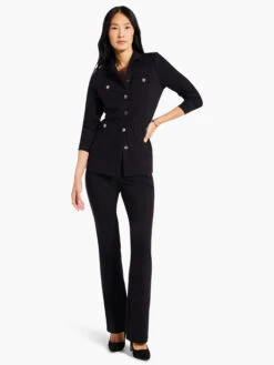 Ponte Knit Jacket BLACK ONYX -Apparel Sale Shop W231076BLXPRODUCT 04