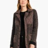 Quilted Knit Coat BLACK MULTI -Apparel Sale Shop W231106BLMPRODUCT 01