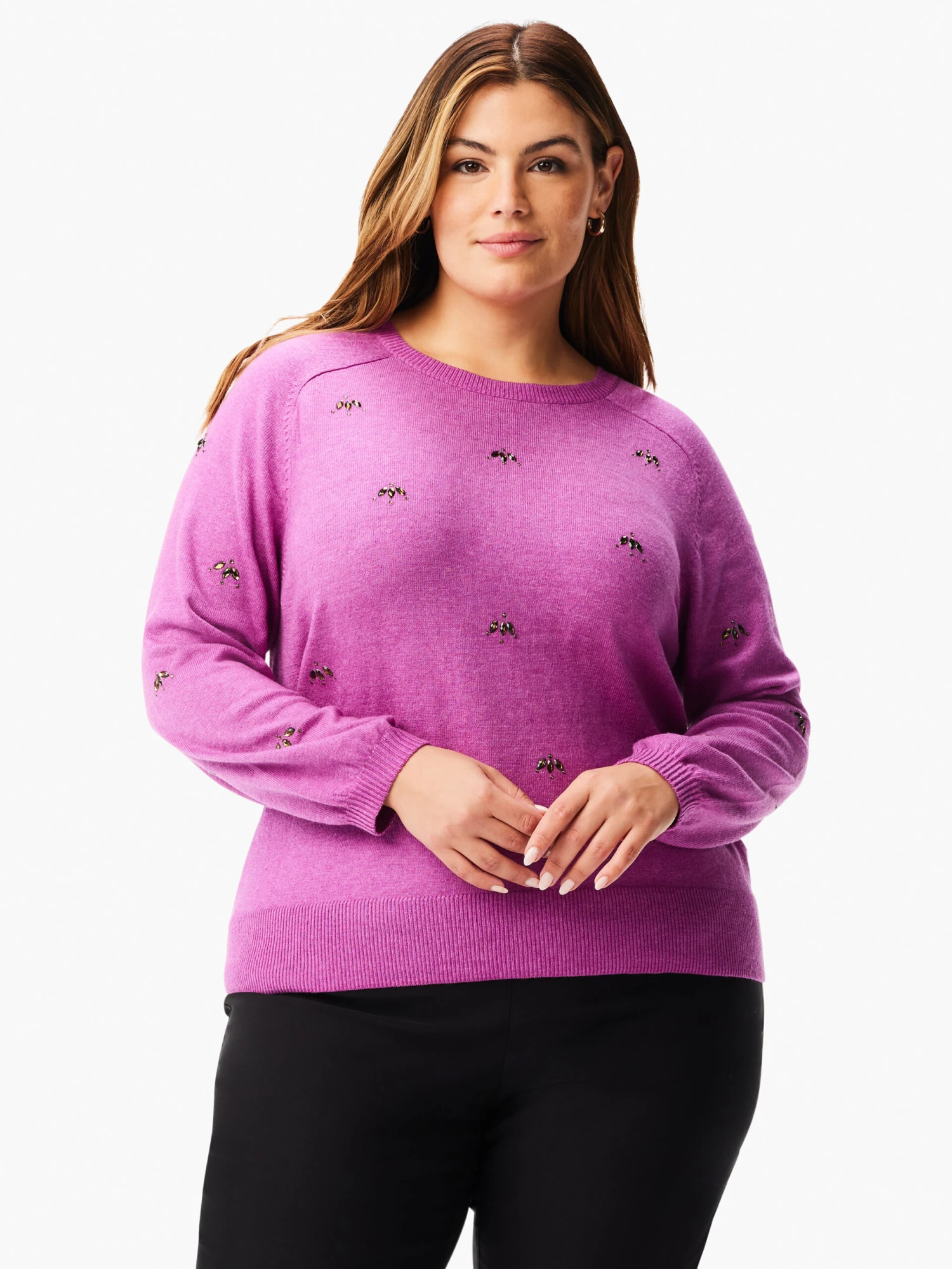 Hidden Gems Sweater VIVID MAGENTA 3 Hidden Gems Sweater VIVID MAGENTA