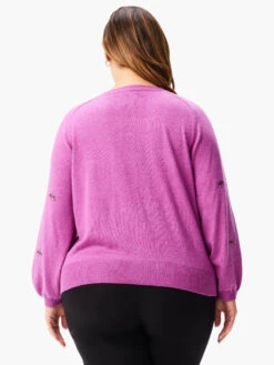 Hidden Gems Sweater VIVID MAGENTA 8 Hidden Gems Sweater VIVID MAGENTA -Apparel Sale Shop W231110WVMGPRODUCT 03