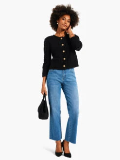 Gilded Texture Sweater Jacket -Apparel Sale Shop W231119BLXPRODUCT 05