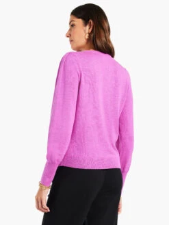 Femme Sleeve Sweater VIVID MAGENTA -Apparel Sale Shop W231159VMGPRODUCT 03