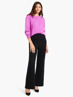 Femme Sleeve Sweater VIVID MAGENTA -Apparel Sale Shop W231159VMGPRODUCT 04